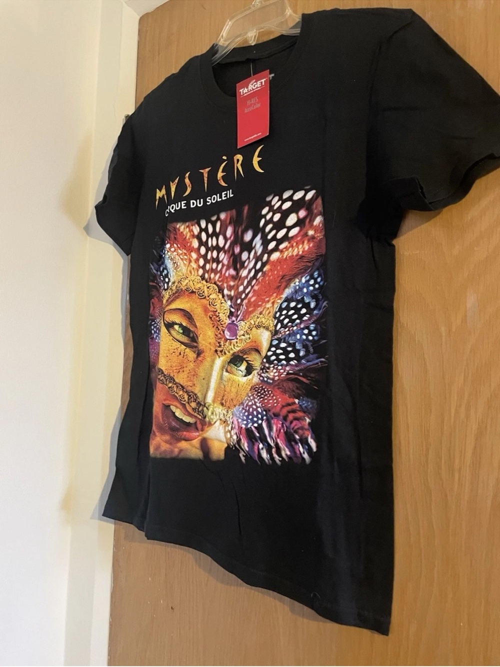 Target Black T-Shirt with Multicolor Mystère Graphic